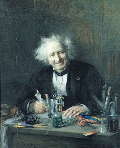 Portrait of Michel-Eugene Chevreul by Leon Auguste Tourny